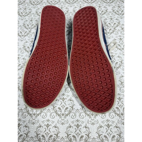 Vans Unisex Athletic Shoes Blue White Stars Low Top Lace Up Sneakers M 8 W‎ 9.5 - Picture 5 of 10